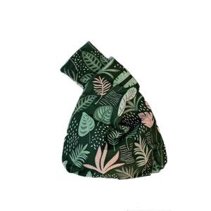 6178 Japanese Style Floral Knot Bag Small Size green leaf